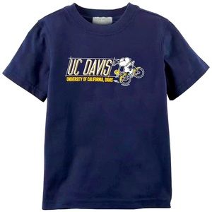 ThirdStreet® UC Davis Snoopy/Woodstock Bike Youth T-Shirt